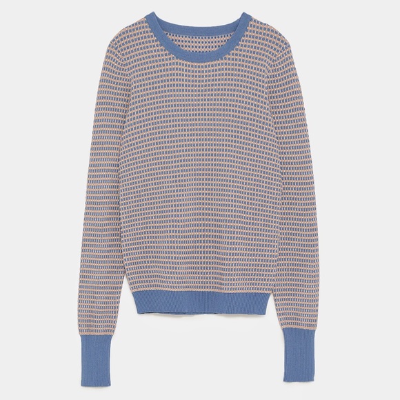 🔮 ZARA Textured Weave Sweater (S) - Picture 5 of 9